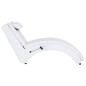 vidaXL Massage Chaiselongue mit Kissen Weiß Kunstleder vidaXL Massage Chaiselongue mit Kissen Weiß Kunstleder