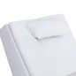 vidaXL Massage Chaiselongue mit Kissen Weiß Kunstleder vidaXL Massage Chaiselongue mit Kissen Weiß Kunstleder