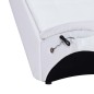 vidaXL Massage Chaiselongue mit Kissen Weiß Kunstleder vidaXL Massage Chaiselongue mit Kissen Weiß Kunstleder