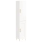 Highboard Hochglanz-Weiß 34,5x34x180 cm Holzwerkstoff Highboard Hochglanz-Weiß 34,5x34x180 cm Holzwerkstoff
