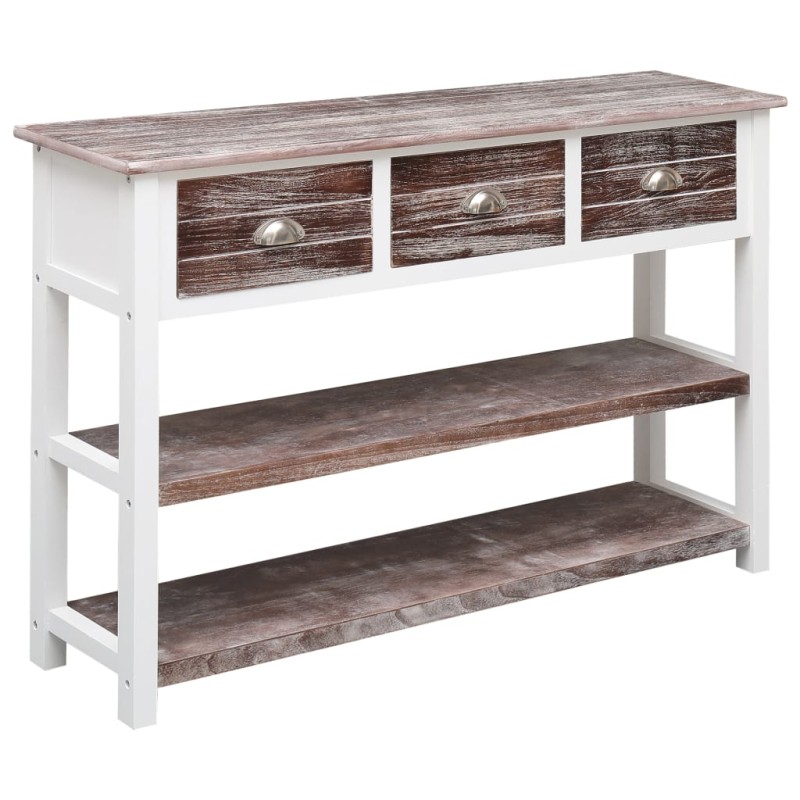 vidaXL Sideboard Antik-Braun 115x30x76 cm Holz vidaXL Sideboard Antik-Braun 115x30x76 cm Holz