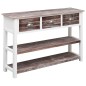 vidaXL Sideboard Antik-Braun 115x30x76 cm Holz vidaXL Sideboard Antik-Braun 115x30x76 cm Holz
