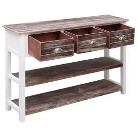 vidaXL Sideboard Antik-Braun 115x30x76 cm Holz 