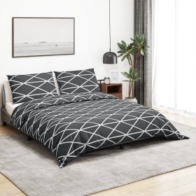 vidaXL Bettwäsche-Set Grau 220x240 cm Baumwolle