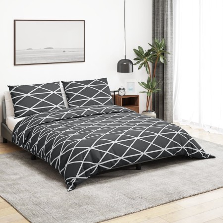 vidaXL Bettwäsche-Set Grau 220x240 cm Baumwolle
