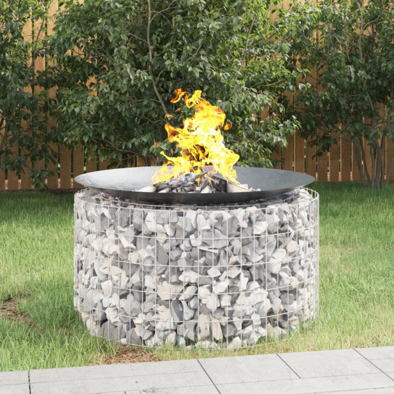 vidaXL Gabionen-Feuerstelle Ø 100 cm Verzinktes Eisen vidaXL Gabionen-Feuerstelle Ø 100 cm Verzinktes Eisen