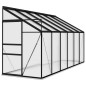 vidaXL Anlehngewächshaus Anthrazit Aluminium 7,77 m³ vidaXL Anlehngewächshaus Anthrazit Aluminium 7,77 m³