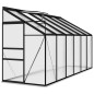 vidaXL Anlehngewächshaus Anthrazit Aluminium 7,77 m³ vidaXL Anlehngewächshaus Anthrazit Aluminium 7,77 m³