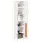 Highboard Hochglanz-Weiß 34,5x34x180 cm Holzwerkstoff Highboard Hochglanz-Weiß 34,5x34x180 cm Holzwerkstoff