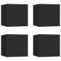 vidaXL TV-Wandschränke 4 Stk. Schwarz 30,5x30x30 cm vidaXL TV-Wandschränke 4 Stk. Schwarz 30,5x30x30 cm