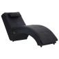 vidaXL Massage Chaiselongue mit Kissen Schwarz Kunstleder vidaXL Massage Chaiselongue mit Kissen Schwarz Kunstleder