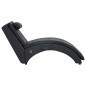 vidaXL Massage Chaiselongue mit Kissen Schwarz Kunstleder vidaXL Massage Chaiselongue mit Kissen Schwarz Kunstleder