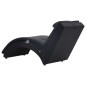 vidaXL Massage Chaiselongue mit Kissen Schwarz Kunstleder vidaXL Massage Chaiselongue mit Kissen Schwarz Kunstleder