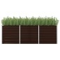 vidaXL Garten-Hochbeet Braun 240 x 80 x 77 cm Verzinkter Stahl vidaXL Garten-Hochbeet Braun 240 x 80 x 77 cm Verzinkter Stahl