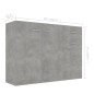 vidaXL Sideboard Betongrau 105x30x75 cm Holzwerkstoff vidaXL Sideboard Betongrau 105x30x75 cm Holzwerkstoff