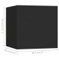 vidaXL 7-tlg. TV-Schrank-Set Schwarz Holzwerkstoff vidaXL 7-tlg. TV-Schrank-Set Schwarz Holzwerkstoff
