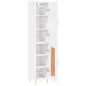 Highboard Hochglanz-Weiß 34,5x34x180 cm Holzwerkstoff Highboard Hochglanz-Weiß 34,5x34x180 cm Holzwerkstoff