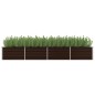 vidaXL Garten-Hochbeet Braun 320 x 80 x 45 cm Verzinkter Stahl vidaXL Garten-Hochbeet Braun 320 x 80 x 45 cm Verzinkter Stahl
