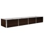 vidaXL Garten-Hochbeet Braun 320 x 80 x 45 cm Verzinkter Stahl vidaXL Garten-Hochbeet Braun 320 x 80 x 45 cm Verzinkter Stahl