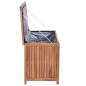 vidaXL Gartenbox 120x50x58 cm Massivholz Teak vidaXL Gartenbox 120x50x58 cm Massivholz Teak