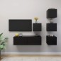 vidaXL 5-tlg. TV-Schrank-Set Schwarz Holzwerkstoff vidaXL 5-tlg. TV-Schrank-Set Schwarz Holzwerkstoff