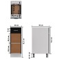 vidaXL Schubunterschrank Schwarz 30x46x81,5 cm Holzwerkstoff vidaXL Schubunterschrank Schwarz 30x46x81,5 cm Holzwerkstoff