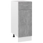 vidaXL Schubunterschrank Betongrau 30x46x81,5 cm Holzwerkstoff vidaXL Schubunterschrank Betongrau 30x46x81,5 cm Holzwerkstoff