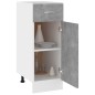 vidaXL Schubunterschrank Betongrau 30x46x81,5 cm Holzwerkstoff vidaXL Schubunterschrank Betongrau 30x46x81,5 cm Holzwerkstoff