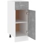 vidaXL Schubunterschrank Betongrau 30x46x81,5 cm Holzwerkstoff vidaXL Schubunterschrank Betongrau 30x46x81,5 cm Holzwerkstoff