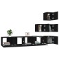 vidaXL TV-Wandschrank Schwarz Holzwerkstoff vidaXL TV-Wandschrank Schwarz Holzwerkstoff