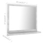 vidaXL Badspiegel Betongrau 40x10,5x37 cm Holzwerkstoff vidaXL Badspiegel Betongrau 40x10,5x37 cm Holzwerkstoff