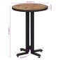 vidaXL Bistrotisch Rund Ø55x76 cm Recyceltes Massivholz Teak vidaXL Bistrotisch Rund Ø55x76 cm Recyceltes Massivholz Teak