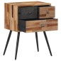 vidaXL Nachttisch 47x31,5x60 cm Massivholz Teak