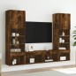 vidaXL 5-tlg. Wohnwand mit LED-Beleuchtung Räuchereiche Holzwerkstoff vidaXL 5-tlg. Wohnwand mit LED-Beleuchtung Räuchereiche Holzwerkstoff
