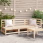 vidaXL Gartensofa 3-Sitzer Massivholz Kiefer vidaXL Gartensofa 3-Sitzer Massivholz Kiefer