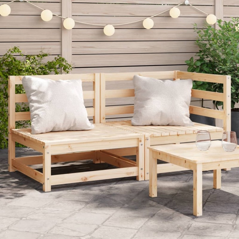 vidaXL Gartensofa 2-Sitzer Massivholz Kiefer vidaXL Gartensofa 2-Sitzer Massivholz Kiefer