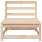 vidaXL Gartensofa ohne Armlehnen mit Fußhocker Massivholz Kiefer vidaXL Gartensofa ohne Armlehnen mit Fußhocker Massivholz Kiefer