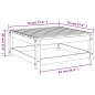 vidaXL Gartenhocker 70x70x30 cm Massivholz Kiefer vidaXL Gartenhocker 70x70x30 cm Massivholz Kiefer