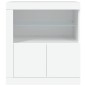 vidaXL Sideboard mit LED-Beleuchtung Weiß 60,5x37x67 cm vidaXL Sideboard mit LED-Beleuchtung Weiß 60,5x37x67 cm
