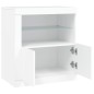 vidaXL Sideboard mit LED-Beleuchtung Weiß 60,5x37x67 cm vidaXL Sideboard mit LED-Beleuchtung Weiß 60,5x37x67 cm