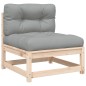 vidaXL Gartensofa ohne Armlehnen mit Kissen Massivholz Kiefer vidaXL Gartensofa ohne Armlehnen mit Kissen Massivholz Kiefer