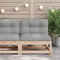 vidaXL Gartensofa ohne Armlehnen mit Kissen Massivholz Kiefer vidaXL Gartensofa ohne Armlehnen mit Kissen Massivholz Kiefer