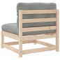 vidaXL Gartensofa ohne Armlehnen mit Kissen Massivholz Kiefer vidaXL Gartensofa ohne Armlehnen mit Kissen Massivholz Kiefer