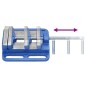 vidaXL Maschinenschraubstock Blau 100 mm Gusseisen vidaXL Maschinenschraubstock Blau 100 mm Gusseisen