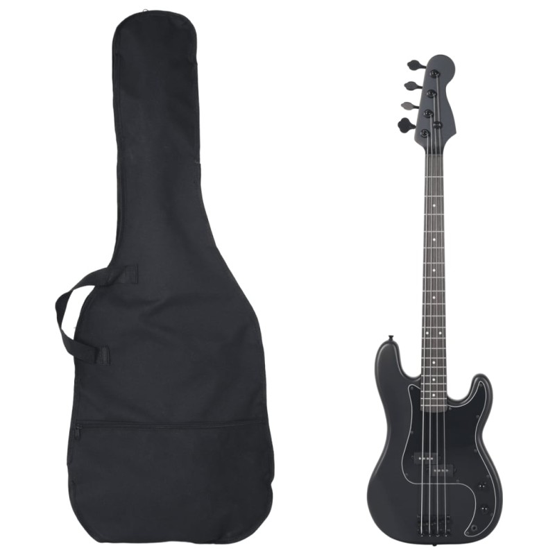 vidaXL E-Bass für Anfänger mit Tasche Schwarz 4/4 46" vidaXL E-Bass für Anfänger mit Tasche Schwarz 4/4 46"
