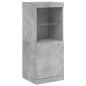 vidaXL Sideboard mit LED-Leuchten Betongrau 41x37x100 cm vidaXL Sideboard mit LED-Leuchten Betongrau 41x37x100 cm