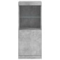 vidaXL Sideboard mit LED-Leuchten Betongrau 41x37x100 cm vidaXL Sideboard mit LED-Leuchten Betongrau 41x37x100 cm