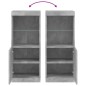 vidaXL Sideboard mit LED-Leuchten Betongrau 41x37x100 cm vidaXL Sideboard mit LED-Leuchten Betongrau 41x37x100 cm