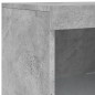 vidaXL Sideboard mit LED-Leuchten Betongrau 41x37x100 cm vidaXL Sideboard mit LED-Leuchten Betongrau 41x37x100 cm
