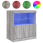 vidaXL Sideboard mit LED-Leuchten Grau Sonoma 60x37x67 cm vidaXL Sideboard mit LED-Leuchten Grau Sonoma 60x37x67 cm